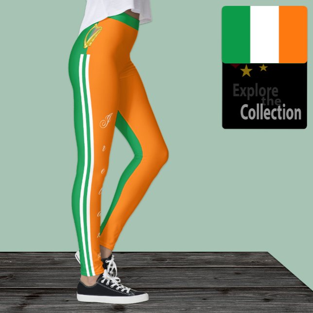 Irland Leggings, irische Flagge/Sport Leggings (Von Creator hochgeladen)