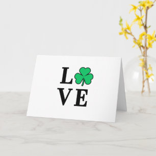 IRLAND LOVE Klee Shamrock Allzweckdecke Karte