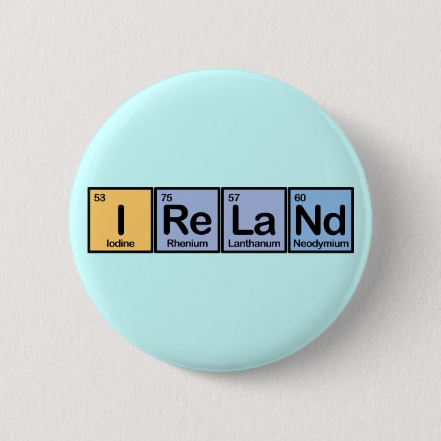 Irland machte von den Elementen Button (Vorderseite)