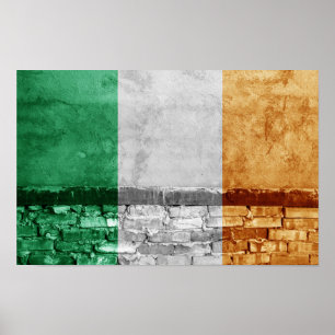 Irland-Mauer Poster