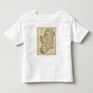 Irland mit den Grenzen umrissen Kleinkind T-shirt