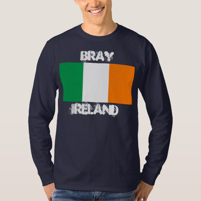 Irland mit irischer Flagge T-Shirt (Vorderseite)