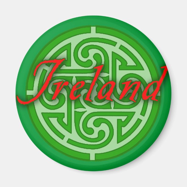Irland mit keltischem Kreis Magnet (Vorne)