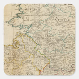 Irland Nord Quadratischer Aufkleber