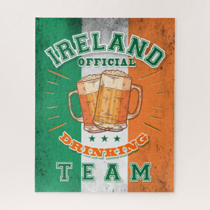 Irland Offiziell Drinking Team. Schönes Bier Puzzle