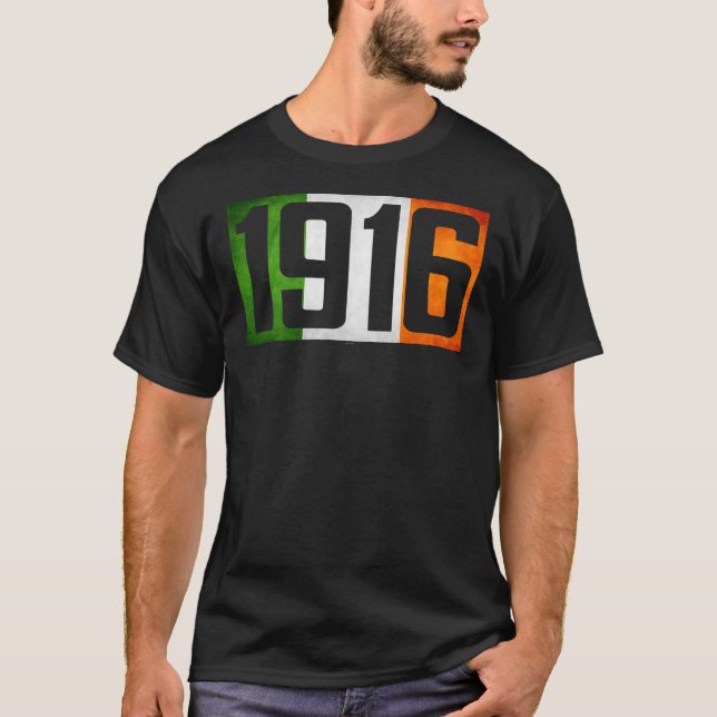 Irland Osteraufstieg 1916 Irische Rebellion Flagge T-Shirt (Vorderseite)