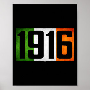 Irland Osteraufstieg 1916 Irish Rebellion Flag Te Poster