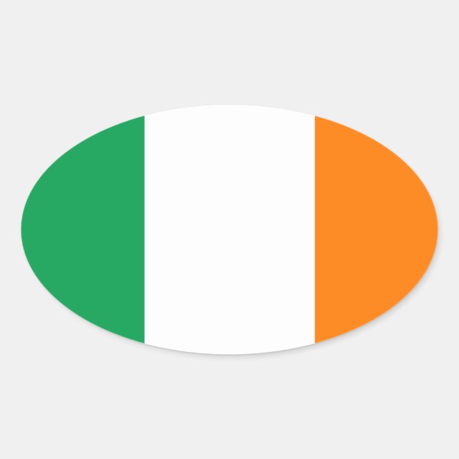 Irland Ovaler Aufkleber (Vorderseite)