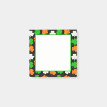 Irland Papercut-Kleeblatts - Schwarze Anmerkungen