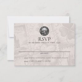 Irland Passport Wedding RSVP Card