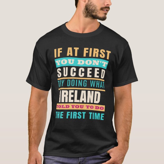 IRLAND Personalisierter Name IRLAND Vorname T-Shirt (Vorderseite)