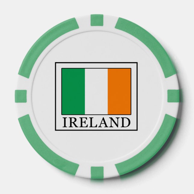 Irland Pokerchips (Vorderseite)