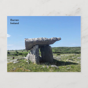 Irland, Poulnabrone Portal Tomb, Burren, Clare Postkarte