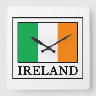 Irland Quadratische Wanduhr