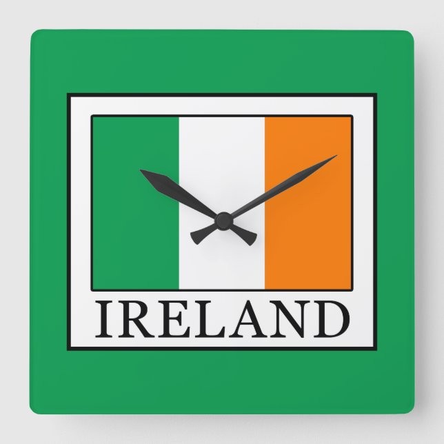Irland Quadratische Wanduhr (Vorderseite)