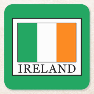 Irland Rechteckiger Pappuntersetzer