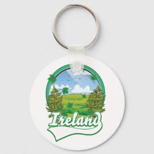 Irland Reise Logo Schlüsselanhänger
