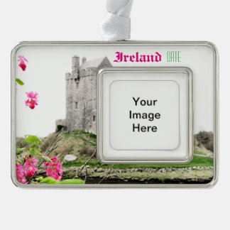 Irland-Reise-Weihnachtsverzierung kundengerecht Rahmen-Ornament Silber