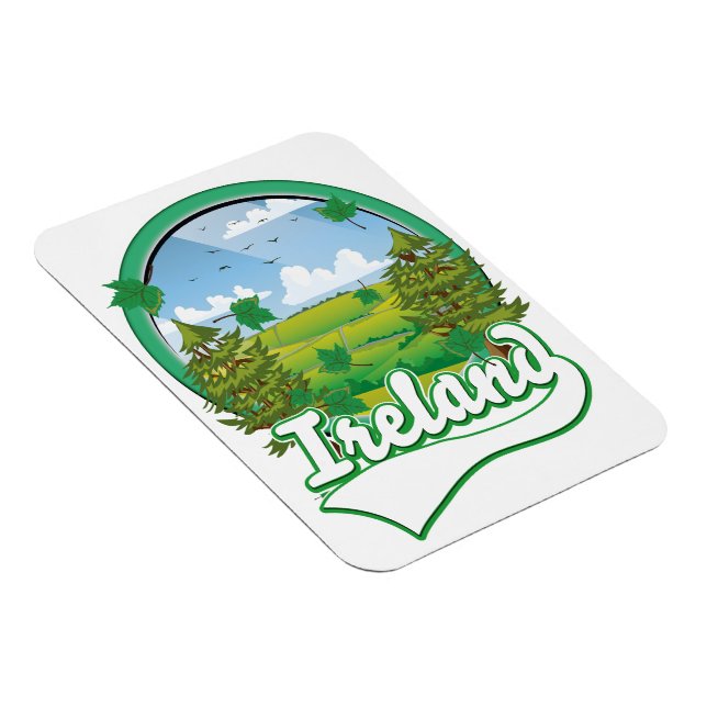 Irland Reiselogo Magnet (Rechte Seite)
