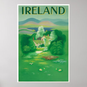 Irland Reiseplakat Poster