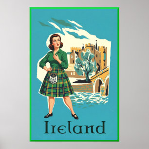Irland Reiseplakat Poster