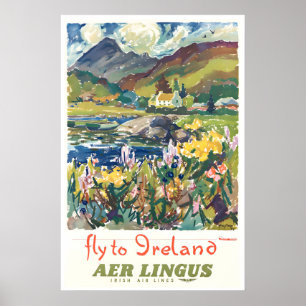 Irland Reiseplakat Vintage Art Irisch (XR4884) Poster