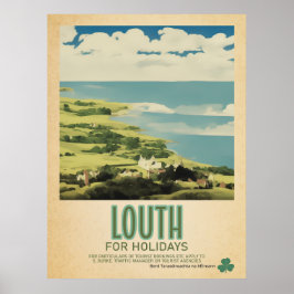 Irland, Retro Irish Travel Advert Poster