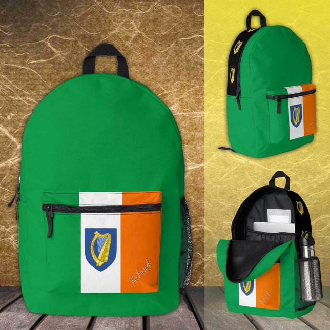 Irland, Rucksack, irische Flagge / patriotisch Bedruckter Rucksack (Von Creator hochgeladen)