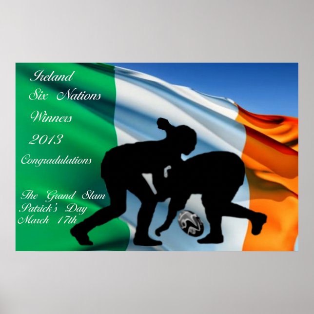 Irland Rugby Poster (Vorne)