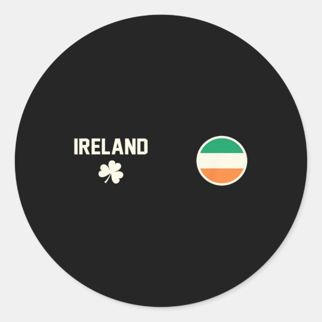 Irland  runder aufkleber (Vorderseite)