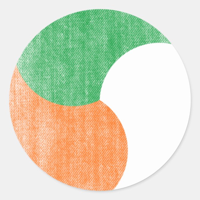 IRLAND RUNDER AUFKLEBER (Vorderseite)