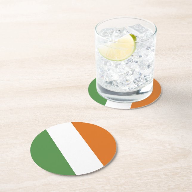 Irland Runder Pappuntersetzer (Vor Ort)