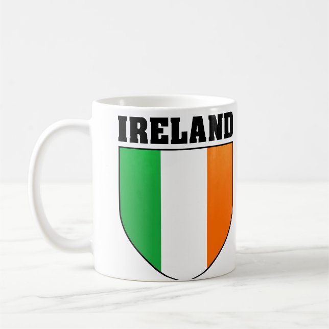 Irland-Schild-Tasse Tasse (Links)