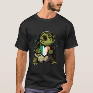 Irland Schildkröte Herz Irische Wurzeln Irische Fl T-Shirt