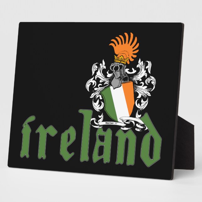 Irland Shield Plaques Fotoplatte (Seite)