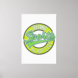 Irland Sportathletic Vintages Logo Leinwanddruck