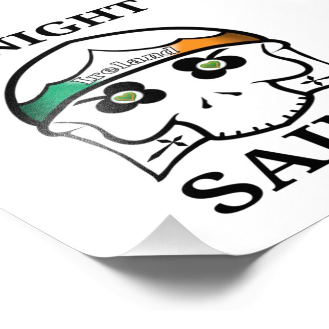 Irland St Patrick's Day Knight Saint Fotodruck (Ecke)