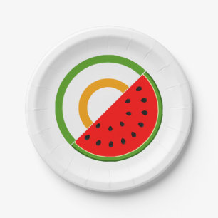 IRLAND STEHT MIT PALÄSTINA - Wassermelone Pappteller