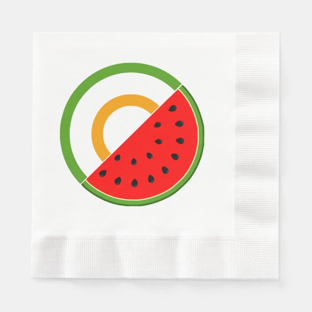 IRLAND STEHT MIT PALÄSTINA - Wassermelone Serviette (Vorderseite)