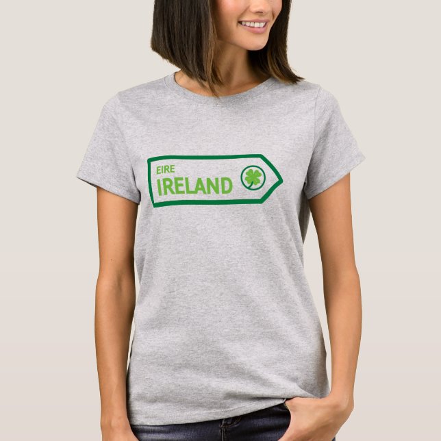 Irland-Straßenschild T-Shirt (Vorderseite)