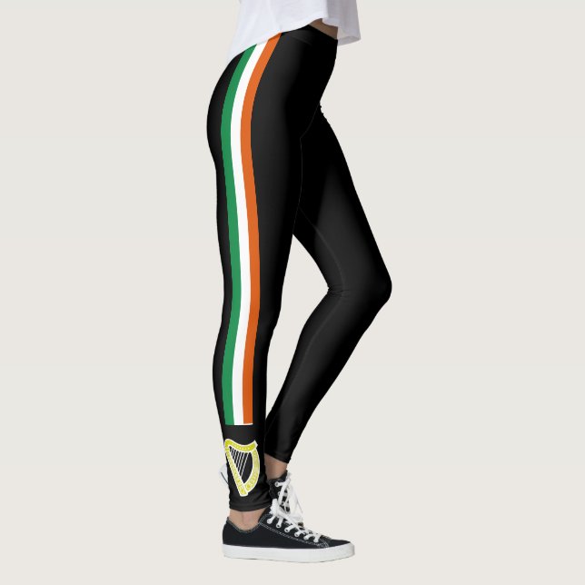Irland stripes Flagge Leggings (Rechts)