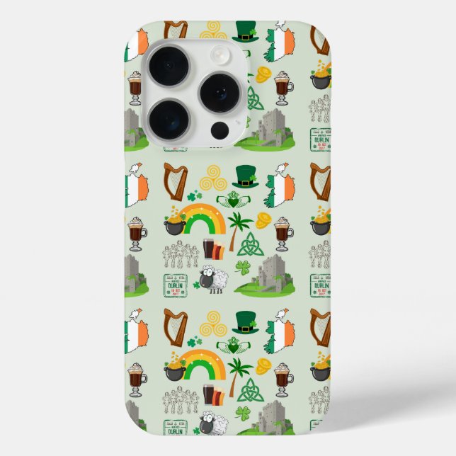 Irland Symbole Case-Mate iPhone Hülle (Rückseite)