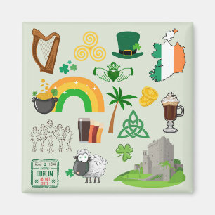 Irland Symbole Magnet