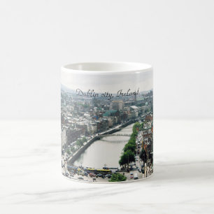Irland-Tasse, Dublin-Stadt Skyline Kaffeetasse