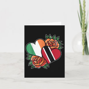 Irland Trinidad und Tobago Flag Herzstück halb iri Karte