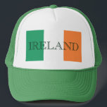 Irland Truckerkappe<br><div class="desc">Irish Flag Ireland Trucker Hat Design © Trinkets and Things 2017 - AHP Design. Alle Rechte vorbehalten.</div>