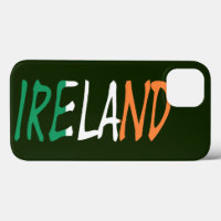 Irland überschneidet sich mit irischer Flagge