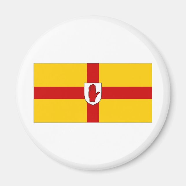 Irland Ulster Flag Magnet (Vorne)
