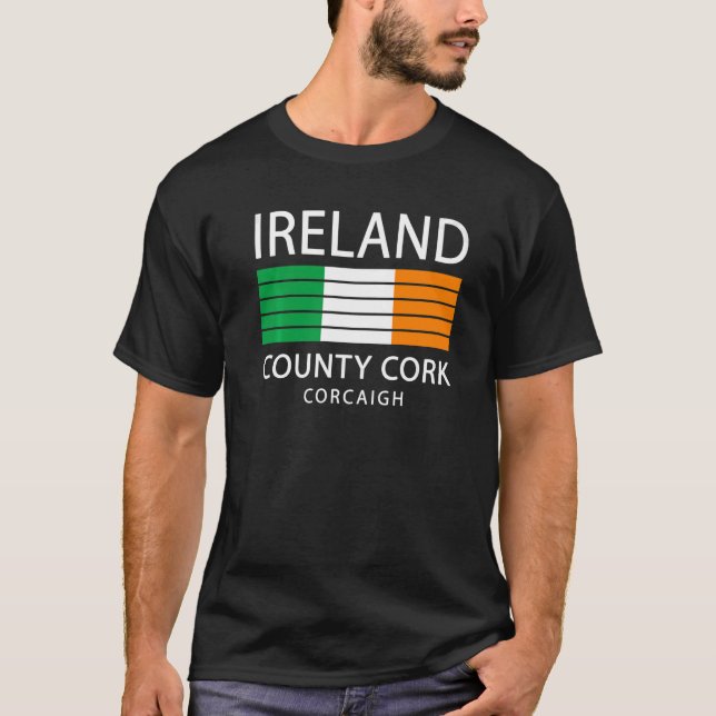 Irland und der Landkreis für die irische Herkunft  T-Shirt (Vorderseite)