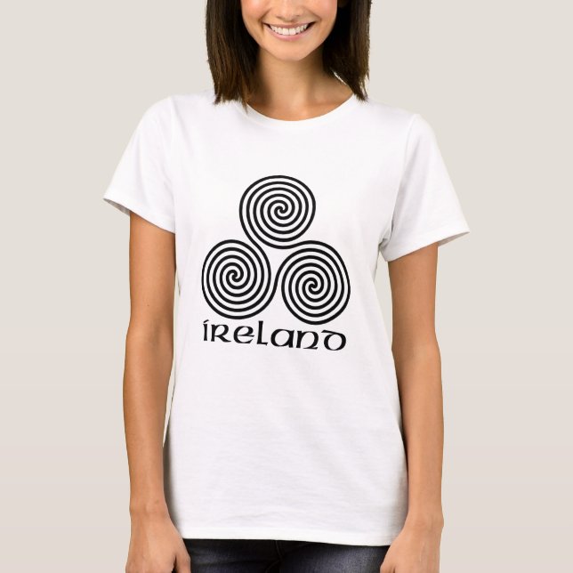 Irland und die dreifache Spirale T-Shirt (Vorderseite)